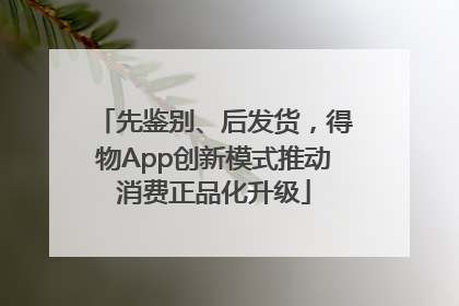 先鉴别、后发货，得物App创新模式推动消费正品化升级